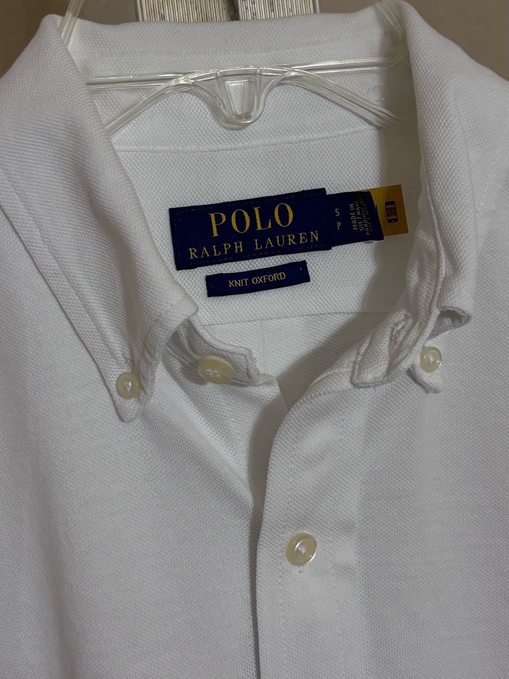 Polo by Ralph Lauren Knit White Long-Sleeve Button-Down Oxford Embroidered Pony - Picture 9 of 13